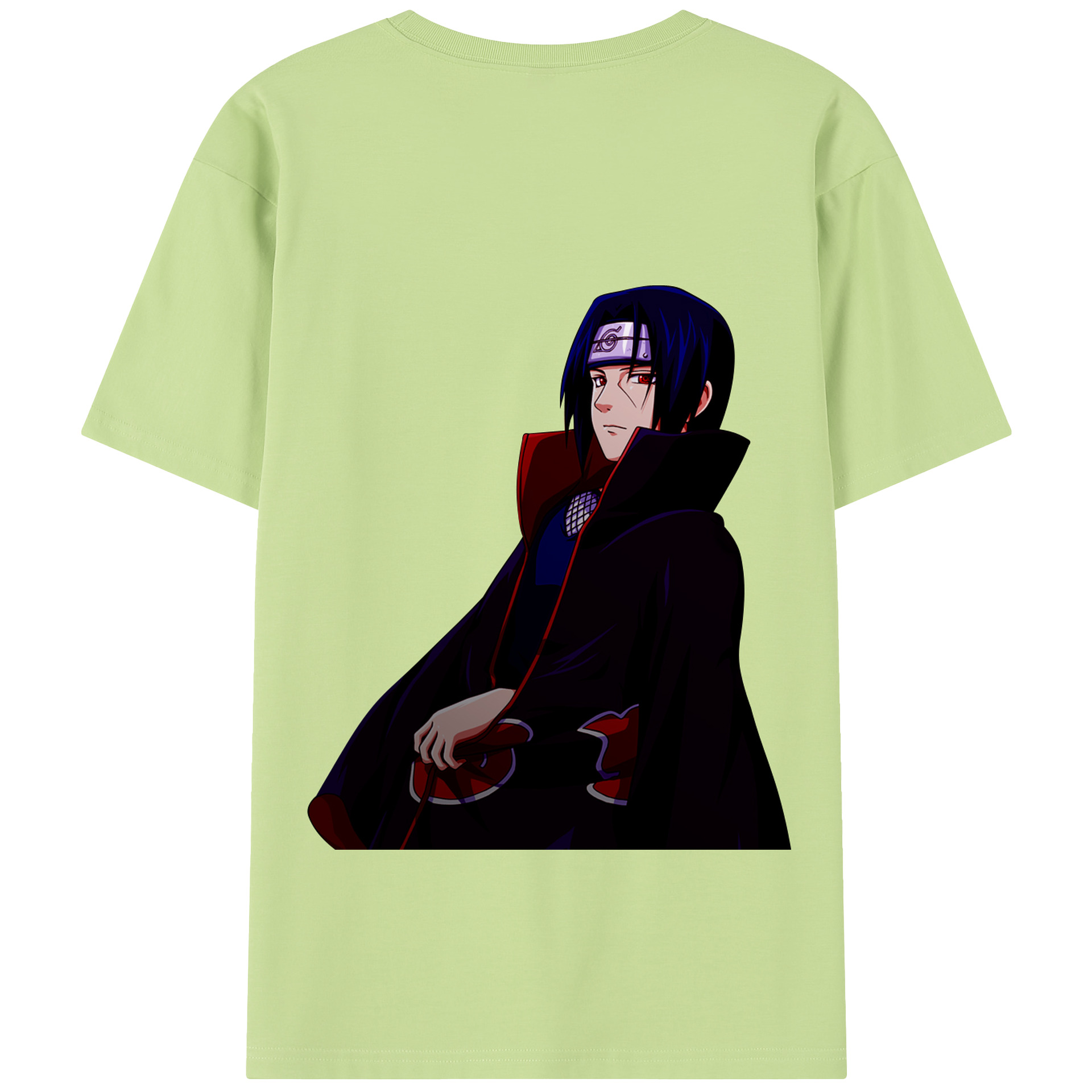 （画像用） NARUTO -ナルト- うちは イタチ Uchiha Itachi 綿100％半袖Tシャツ（背面プリント）
